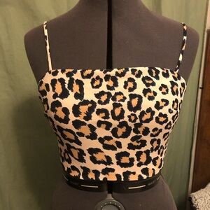 Leopard Print Crop Top